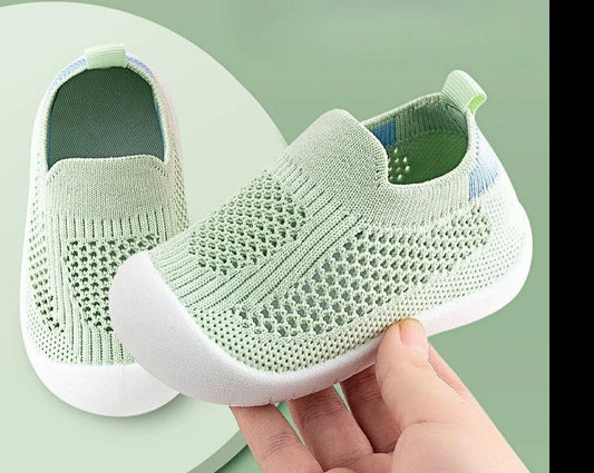 2024 Summer New Baby Soft Sole Non-slip Mesh Breathable Toddler Shoes